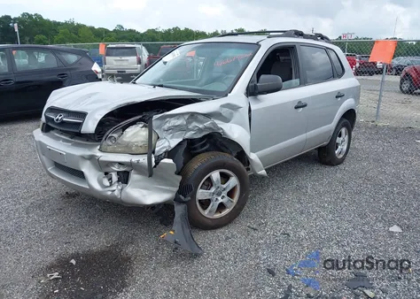 2006 Hyundai Tucson Gl из США, поврежденный, VIN KM8JM12B56U460703